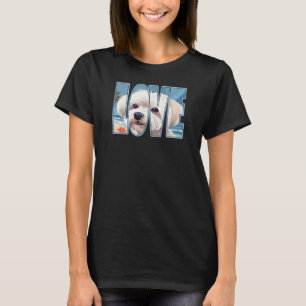 Maltese Dog Love T-Shirt