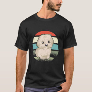 Maltese Dog Lover Vintage Puppy Owner Maltipoo Des T-Shirt