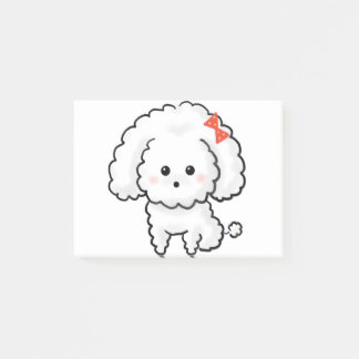 Maltese dog post-it notes