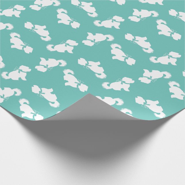 Maltese Dog Puppy Wrapping Paper (Corner)