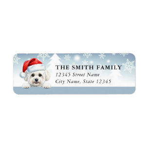Maltese Dog Return Address Labels