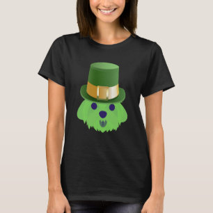 Maltese Dog St Patricks Day Dog With St Patricks H T-Shirt
