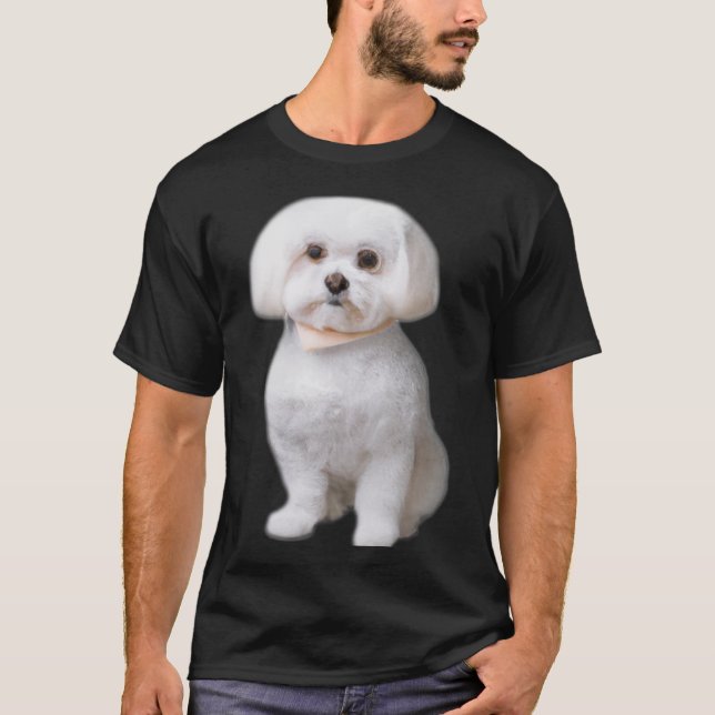 Maltese dog T-Shirt (Front)