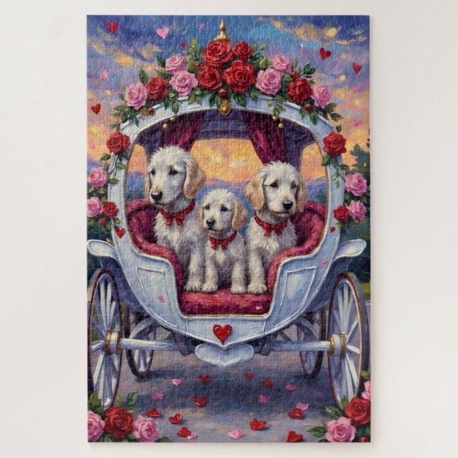 Maltese Dog Valentine's Day  Jigsaw Puzzle (Vertical)