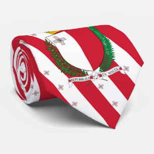 Maltese Flag & Coat of Arms, Flag of Malta Tie