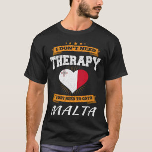 Maltese Flag I Funny Malta Vacation Gift T-Shirt