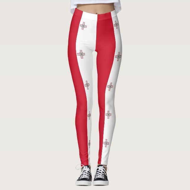 Maltese flag leggings (Front)