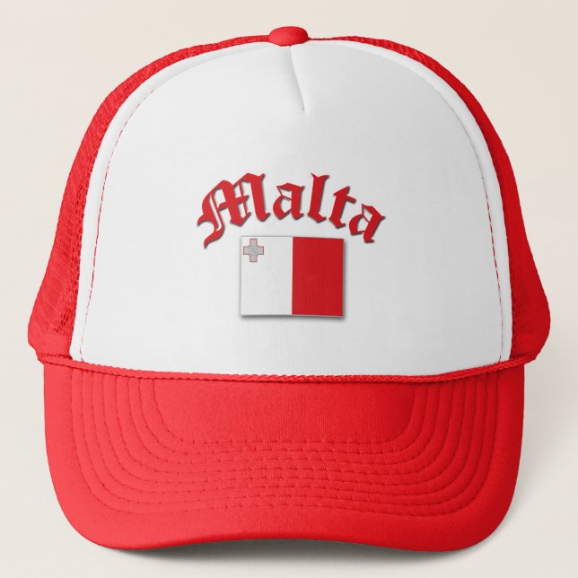 Maltese Flag Trucker Hat (Front)