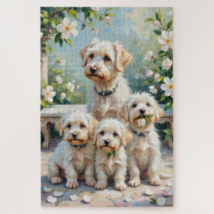 Maltese Gardenia Garden Art Jigsaw Puzzle