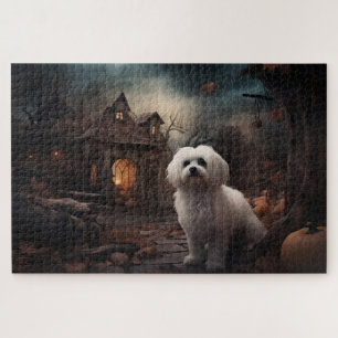 Maltese Halloween Scary Jigsaw Puzzle