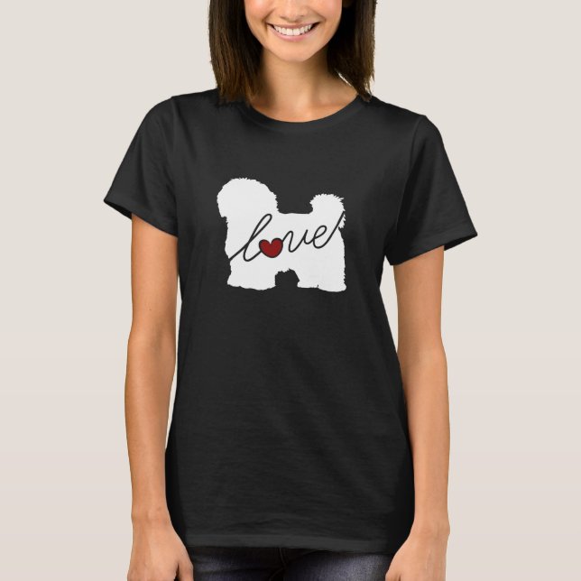 Maltese / Havanese Love T-Shirt (Front)