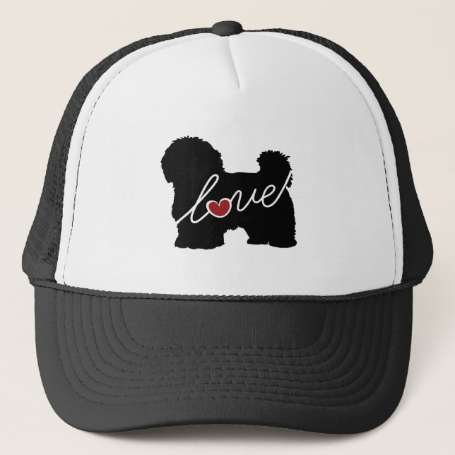Maltese / Havanese Love Trucker Hat (Front)