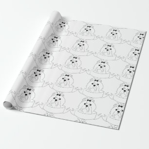 Maltese Head Wrapping Paper