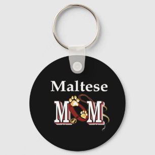 Maltese MOM Gifts Key Ring