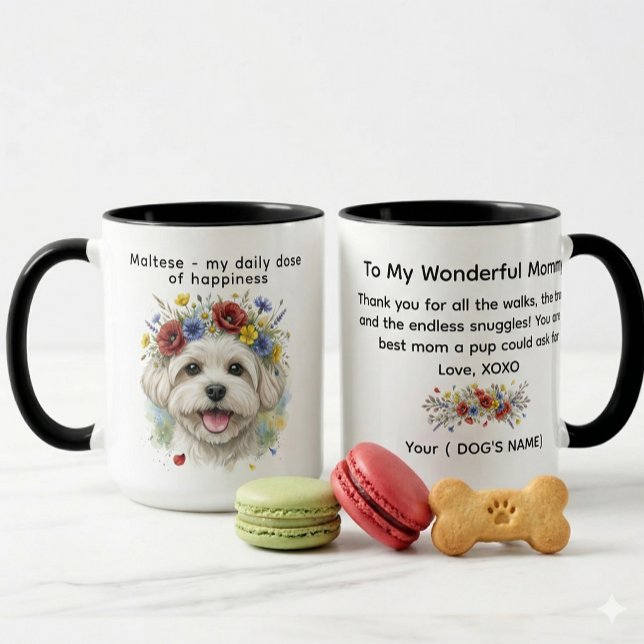 Maltese my daily dose of happiness mug (Creator Uploaded)