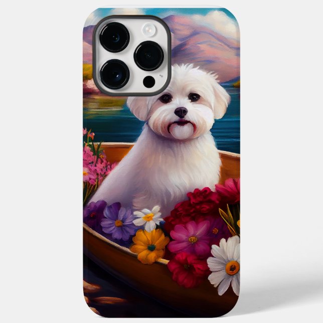 Maltese on a Paddle: A Scenic Adventure Case-Mate iPhone Case (Back)