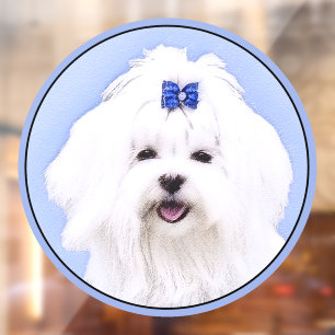 Maltese Painting - Cute Original Dog Art