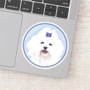 Maltese Painting - Cute Original Dog Art