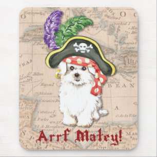 Maltese Pirate Mouse Pad