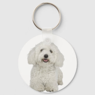 Maltese Portrait Key Ring