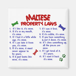 MALTESE Property Laws 2 Magnet