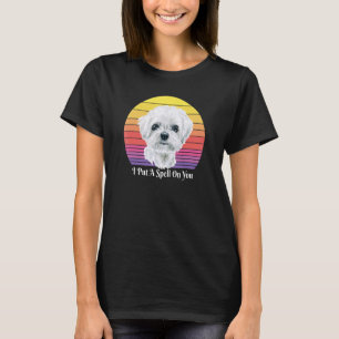 Maltese Puppies Lover Retro Sunset Pet Owner Love T-Shirt
