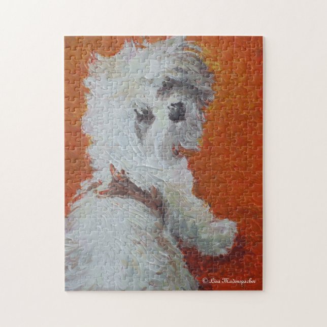 Maltese Puppy Jigsaw Puzzle (Vertical)