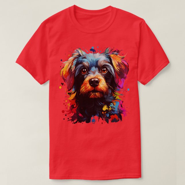 Maltese Rainbow T-Shirt (Design Front)