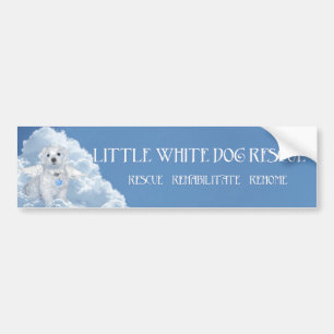 Maltese Rescue Angel Bumper Sticker
