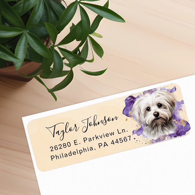 Maltese Return Address Label (Creator Uploaded)