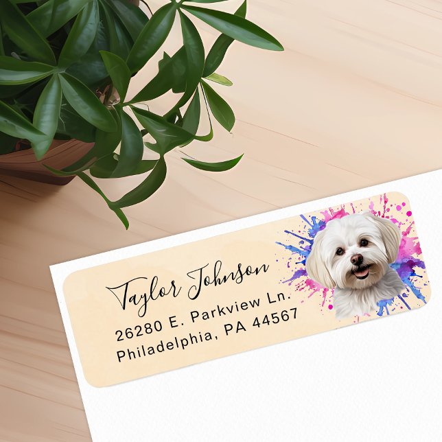 Maltese Return Address Label (Creator Uploaded)