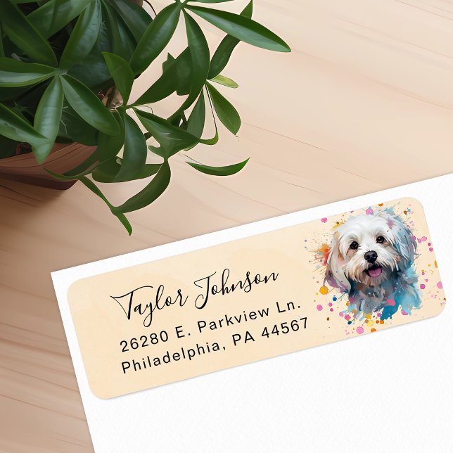 Maltese Return Address Label (Creator Uploaded)
