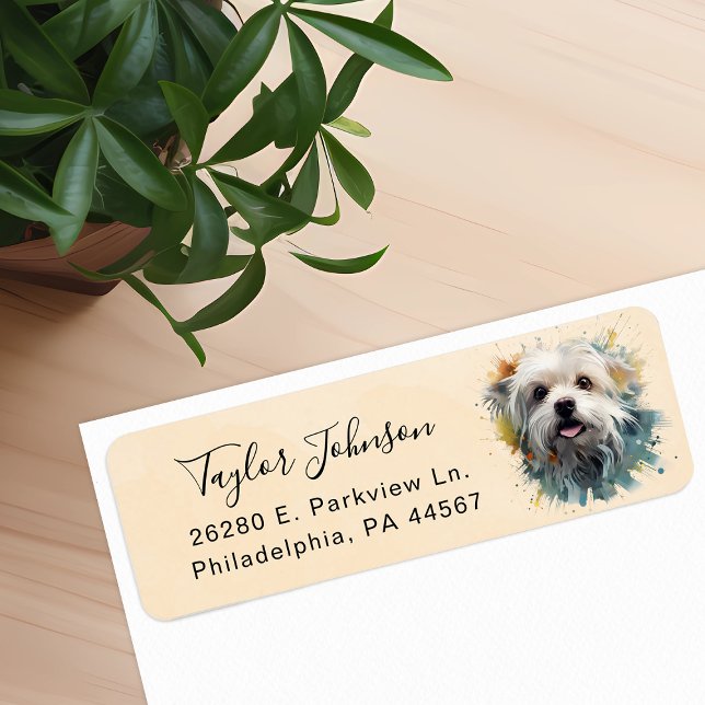 Maltese Return Address Label (Creator Uploaded)