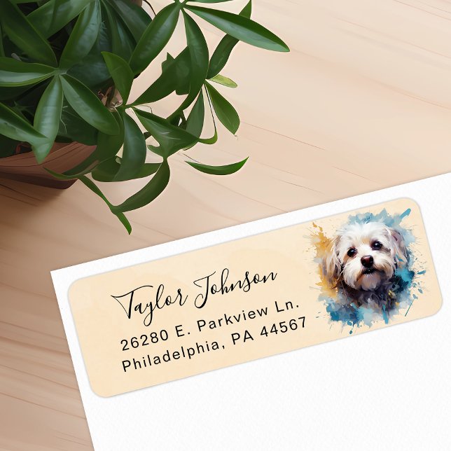 Maltese Return Address Label (Creator Uploaded)