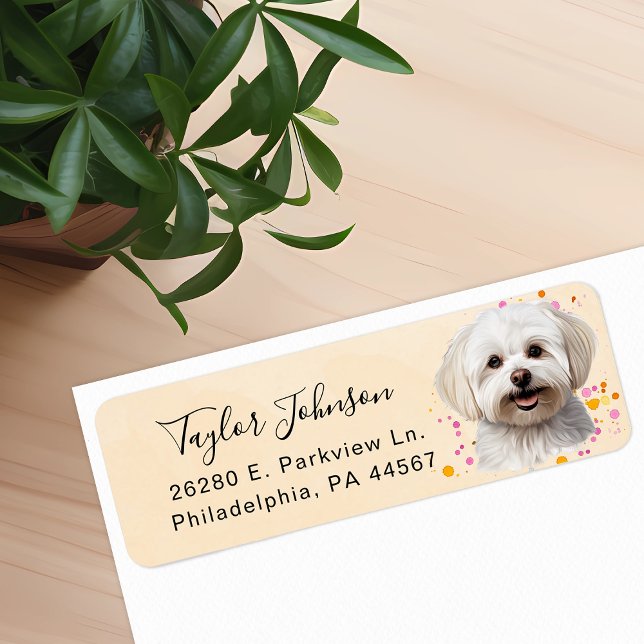 Maltese Return Address Label (Creator Uploaded)