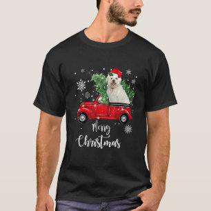 Maltese Ride Red Truck Christmas Pajama 1 T-Shirt