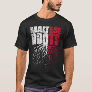 Maltese Roots Malta Heritage Flag T-Shirt