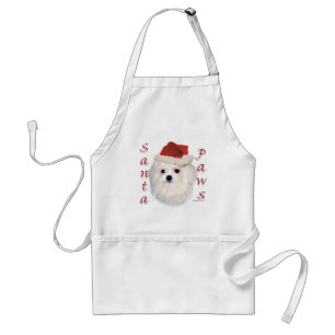 Maltese Santa Paws Standard Apron