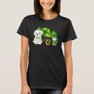 Maltese St Patrick s Day Irish C Dog T-Shirt