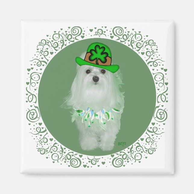 Maltese St. Patricks Day Magnet (Front)