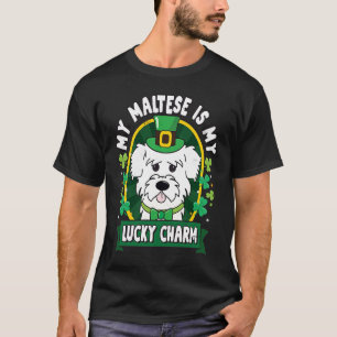Maltese St Patricks Lucky Charm Mom Dad T-Shirt