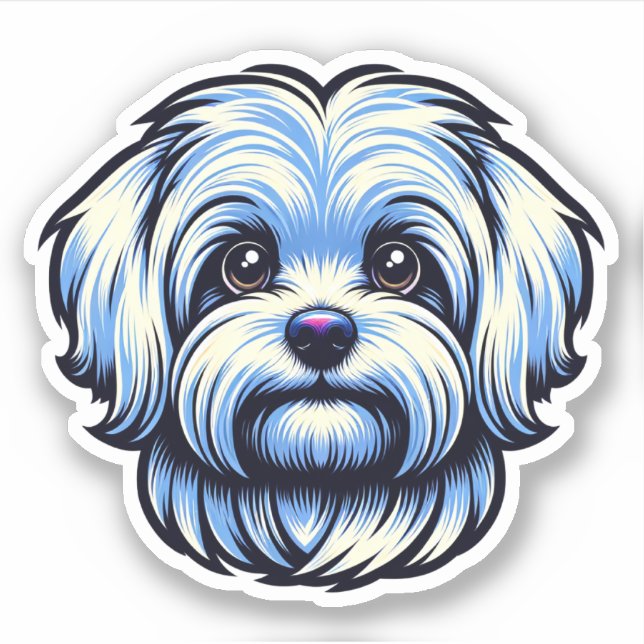 Maltese Vinyl Sticker (Front)