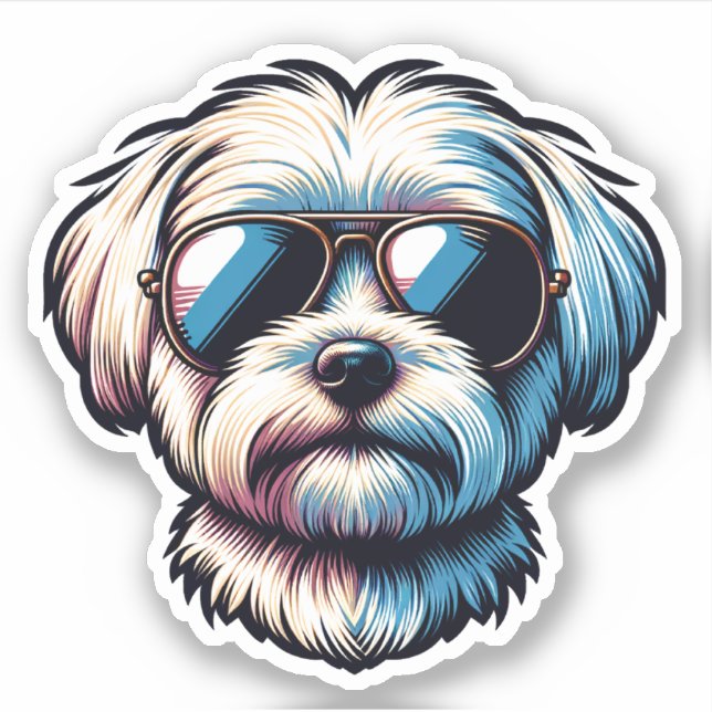 Maltese Vinyl Sticker (Front)