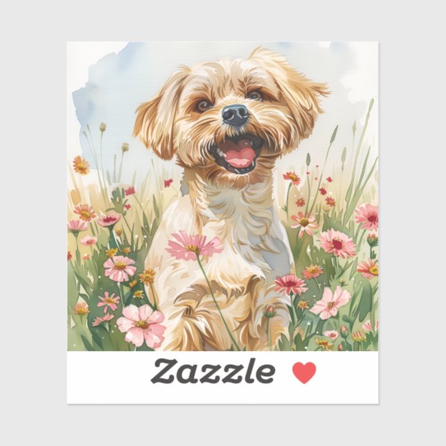 Maltese Watercolor Sticker (Sheet)