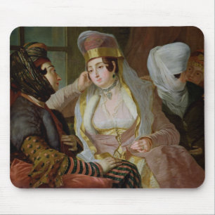 Maltese Women Mouse Pad