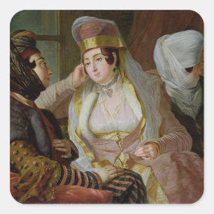 Maltese Women Square Sticker