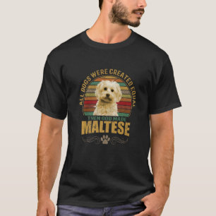 Malteser Dog Breeds Puppies Pet Dogs Men Women Pre T-Shirt