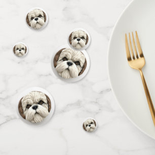 Malti Tzu Dog 3D Inspired Confetti