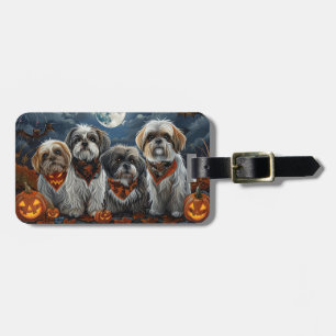 Malti Tzu Halloween Spooky Luggage Tag