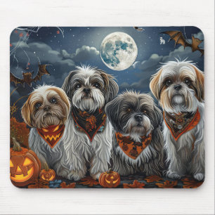 Malti Tzu Halloween Spooky Mouse Pad